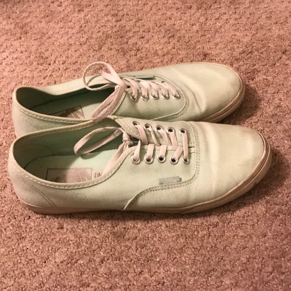 Sea foam Green vans